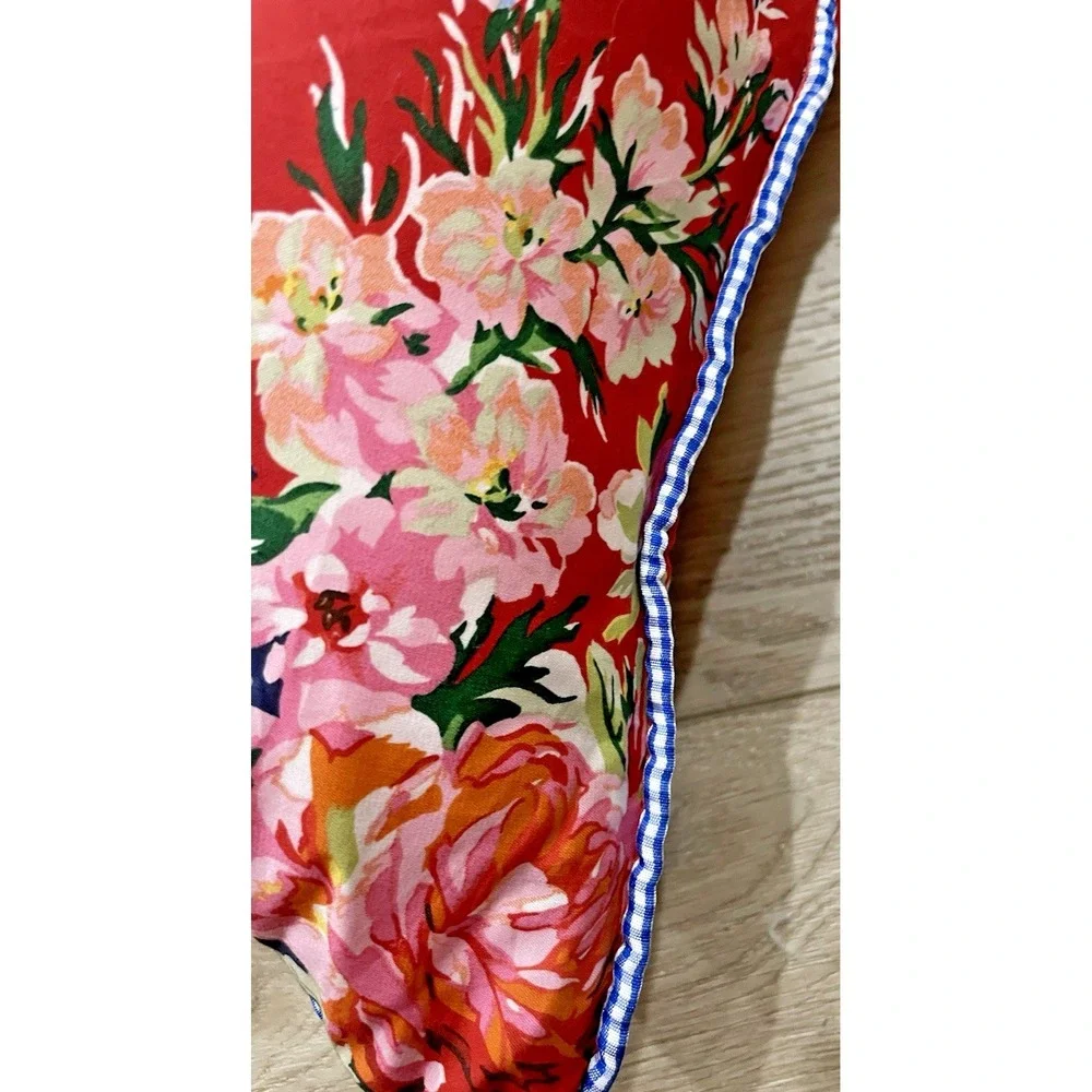 Ralph Lauren BELLE HARBOR Red Floral  Pillow French Country 20